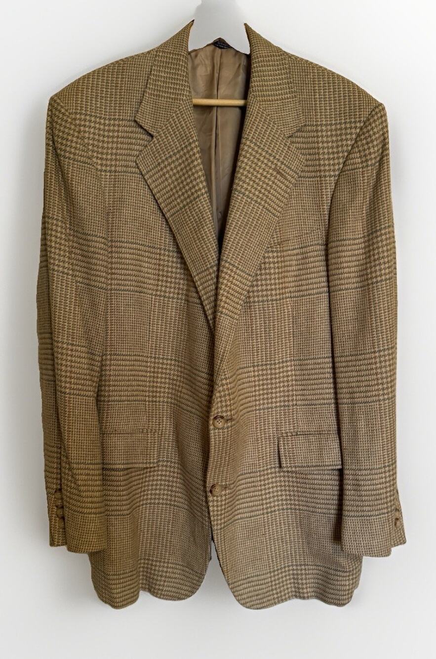 VTG 80s Ralph Lauren Mens 44L Sport Coat Blazer 2-Button - Union Made in USA